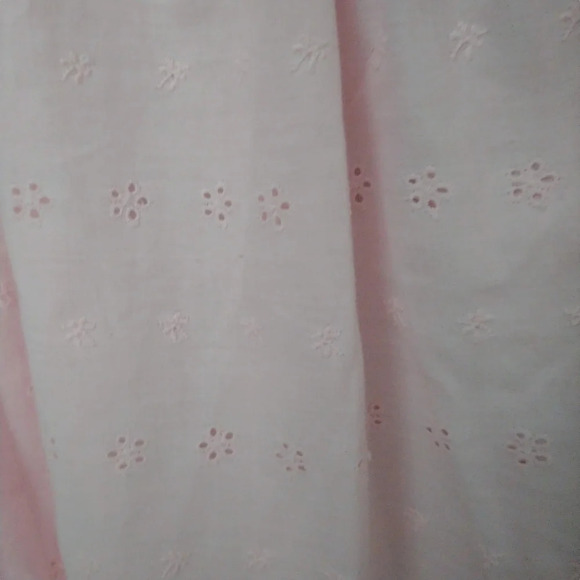 Handmade/Handcrafted Pink Eyelet  Apron - Picture 4 of 6
